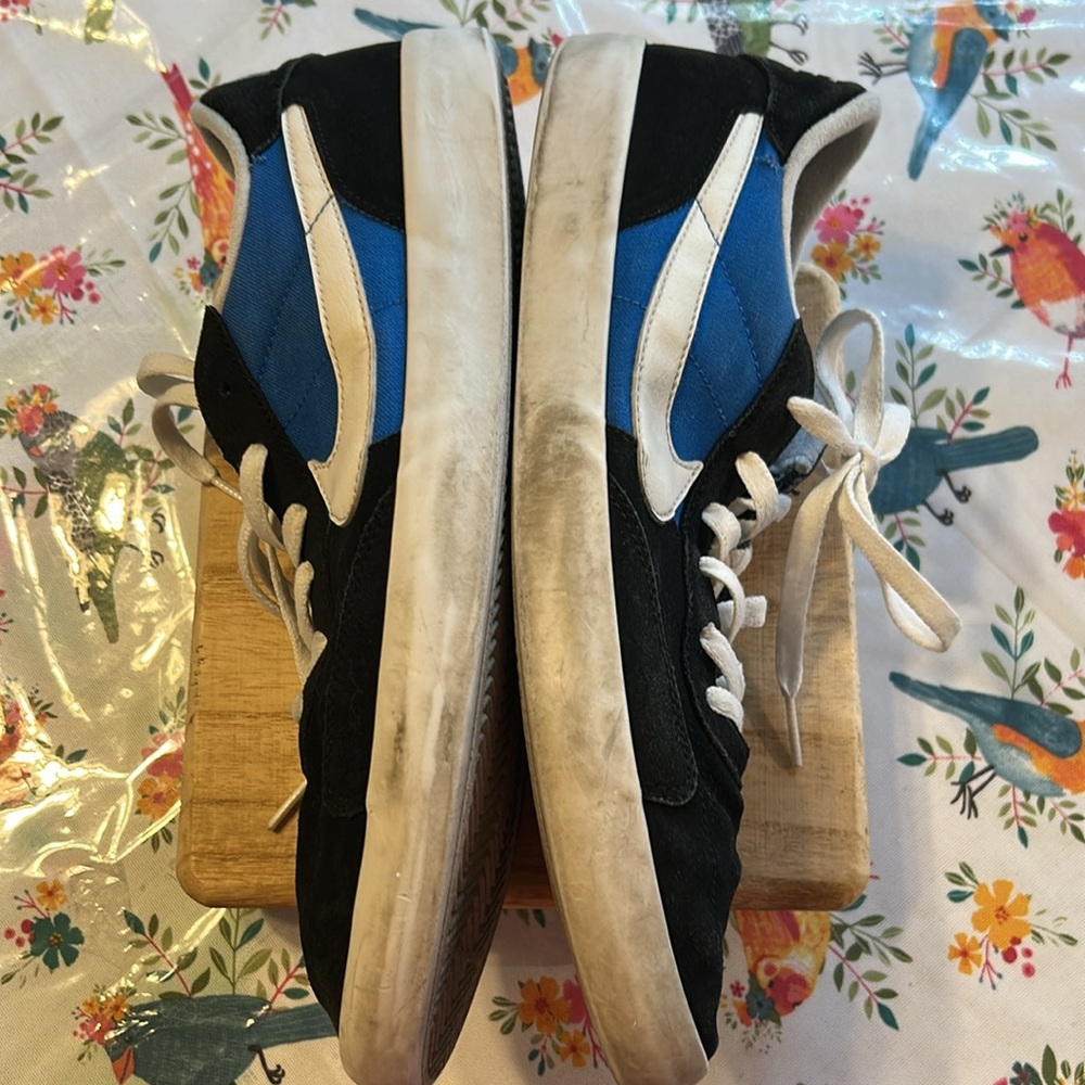 Nike Men’s Heritage SB Skateboard Sneakers Shoes Black and Blue EUC - Picture 10 of 11